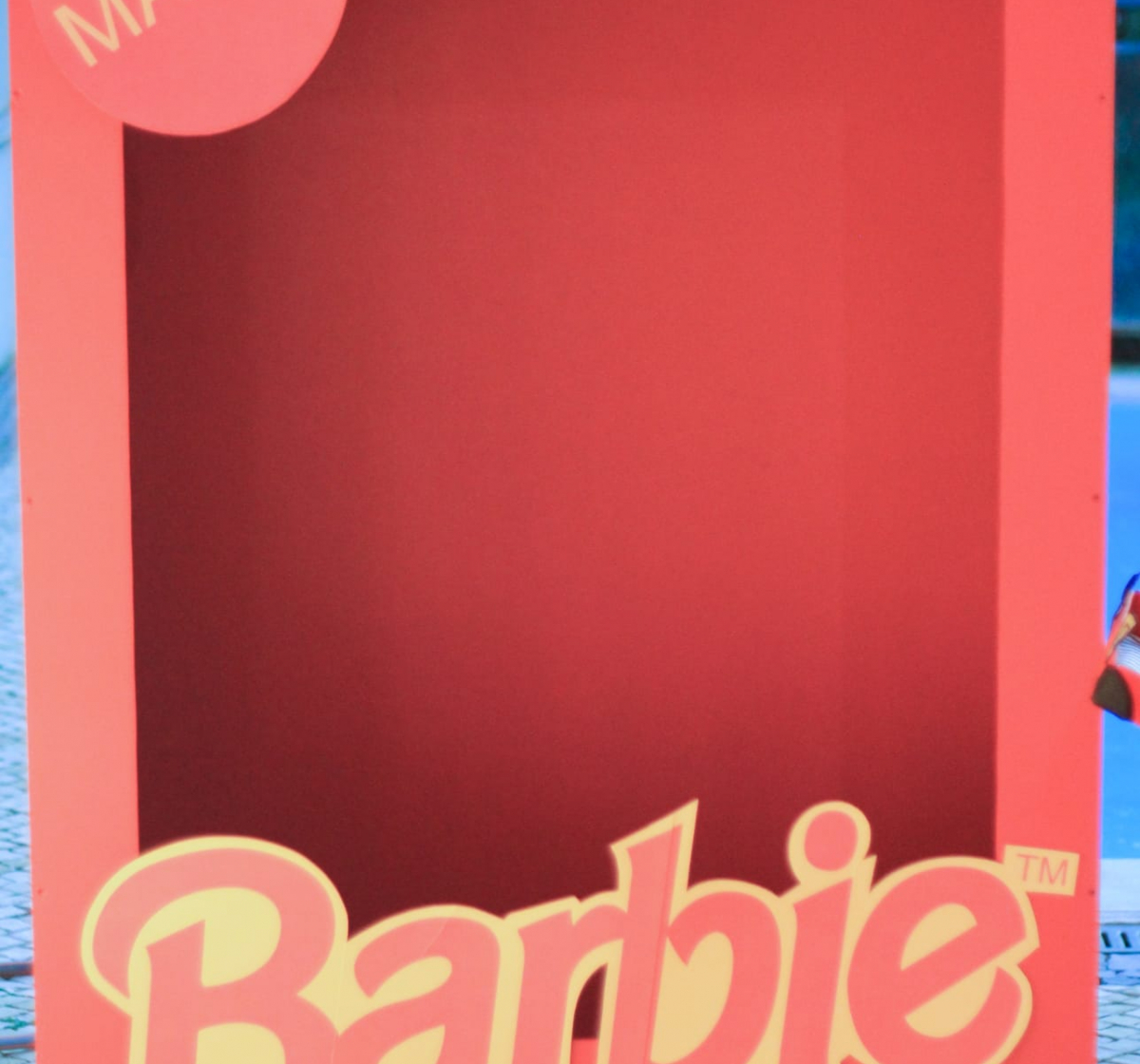 Caixa da Barbie para fotos